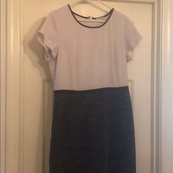DownEast Dresses & Skirts - Downeast Basics Gray and Beige Dress Size L